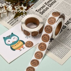 Handmade with Love Sticker Labels 500 each per roll Great for Orders Crafts