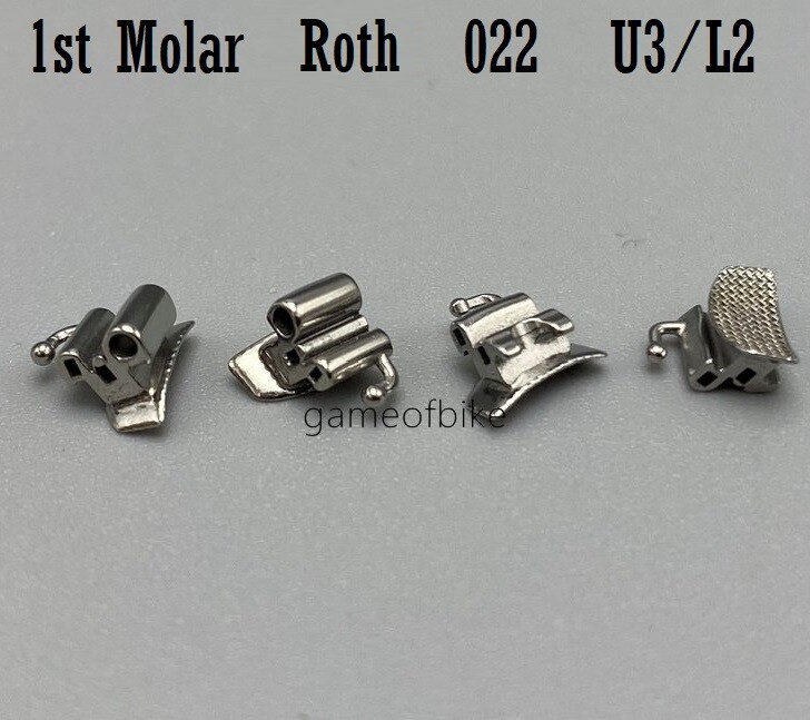 Dental Orthodontic Buccal Tubes Bracket Braces 1st Molar Roth 022 U3/L2 Bondable