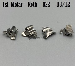 Dental Orthodontic Buccal Tubes Bracket Braces 1st Molar Roth 022 U3/L2 Bondable