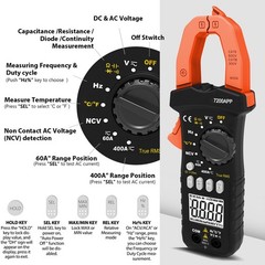 BTMETER Digital Clamp Meter TRMS Multimeter AC DC Volt Amp Ohm NCV Data Logging