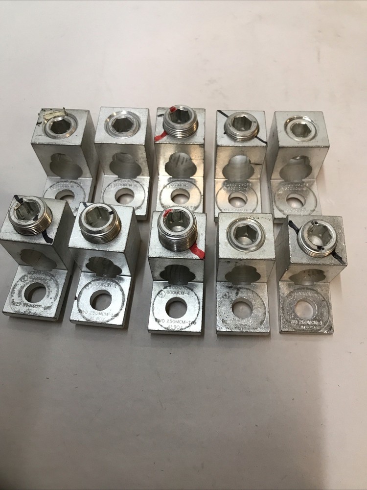 Box Of 10 Pieces Ilsco D3096 600 MCM – # 4 Mechanical Aluminum Lugs