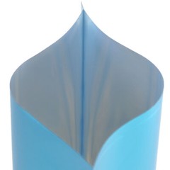 Bulk Quantity Matte Blue Open Top Stand Up Mylar Bags for Sample Packaging