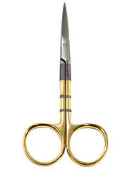 Surgery Iris Scissors 4.5″ Curved + Straight Sharp -10PK Tungsten Carbide Insert