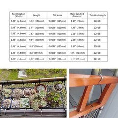 100pcs 304 Stainless Steel Metal Zip Ties Heavy Duty Self-Locking Cable Ties