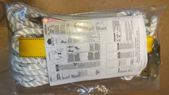 Werner L242050W 50ft Fall Protection Rope Lifeline With Lanyard ANSI & OSHA NEW