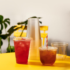 NATURAL Arc – Plant Based Clear Cold Cups 12 Oz – Plastic Alternative for Par…