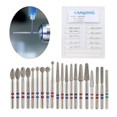 Dental Diamond Burs Zirconia Cutting FG Burr Football Round End Taper Cylinder