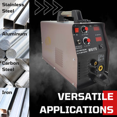 MIG Welder Lotos MIG175 220-Volt 175 Amp MIG Flux-Core Welder & Spool Gun New