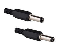 4-Pack 2.5mm x 5.5mm x 14mm DC Barrel Power Plug Connector
