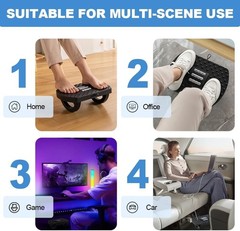 Under Desk Footrest, Foot Rest for Under Desk at Work, Ergonomic Foot Stool