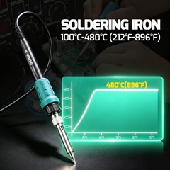 YIHUA 750W Soldering Station 2-in-1 SMD Hot Air Gun Desoldering Rework Staiton