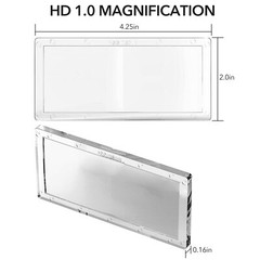 TRQWH Universal Fit Welder Magnifying Lens, 1.0 Diopter Cheater Lens (2-Pack)