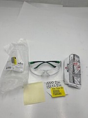 (QTY 5) NoCry 506UG Clear Lightweight Safety Glasses Adjustable Frame