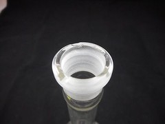 EM Hirschmann Glass TC 250mL ± 0.12mL Volumetric Flask Stopper Size #16 Chipped