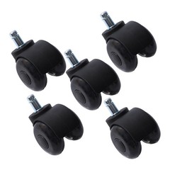 5 Pack 2 Inch Universal Heavy Duty Office Chair Caster Wheels 360 Degree