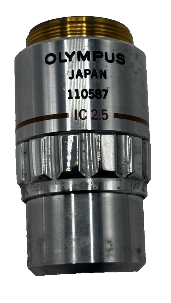 Olympus MSPlan 2.5 0.07 Infinity/- f=180 Microscope Objective Lens 110587 IC ✅
