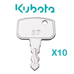 10X PL501- 68920 KEYS for Kubota ZeroTurn Mower ZD321 ZD326S ZD1011 ZG227 ZG332P