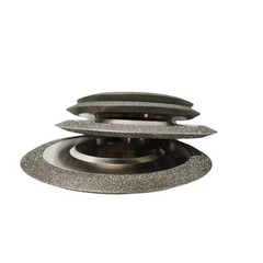 Diamond Grinding Wheel 4 Inch V-Shaped Groove 60 Degree Fine Grit 320
