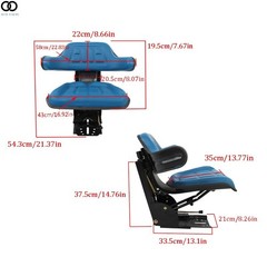Blue Tractor Suspension Seat For Ford /New Holland 4000 5610 5900 5910 5000