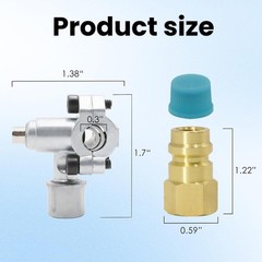 BPV31 Bullet Piercing Retrofit Convert Adapter Kit with Valve Cores Remover Tool