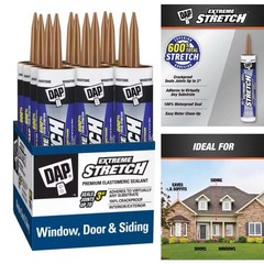 12 DAP Extreme Stretch ~ Wood Tone ~ Acrylic Urethane Sealant 10.1 oz ea. Case