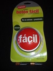 STAPLES WORKING Spanish Easy Button fácil botón español Asi de Fácil FACIL NEW!