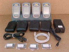 SYMBOL SPT1800-TRG80400 LOT OF 4 FULLY RECONDITIONED WITH QUAD CRADLE