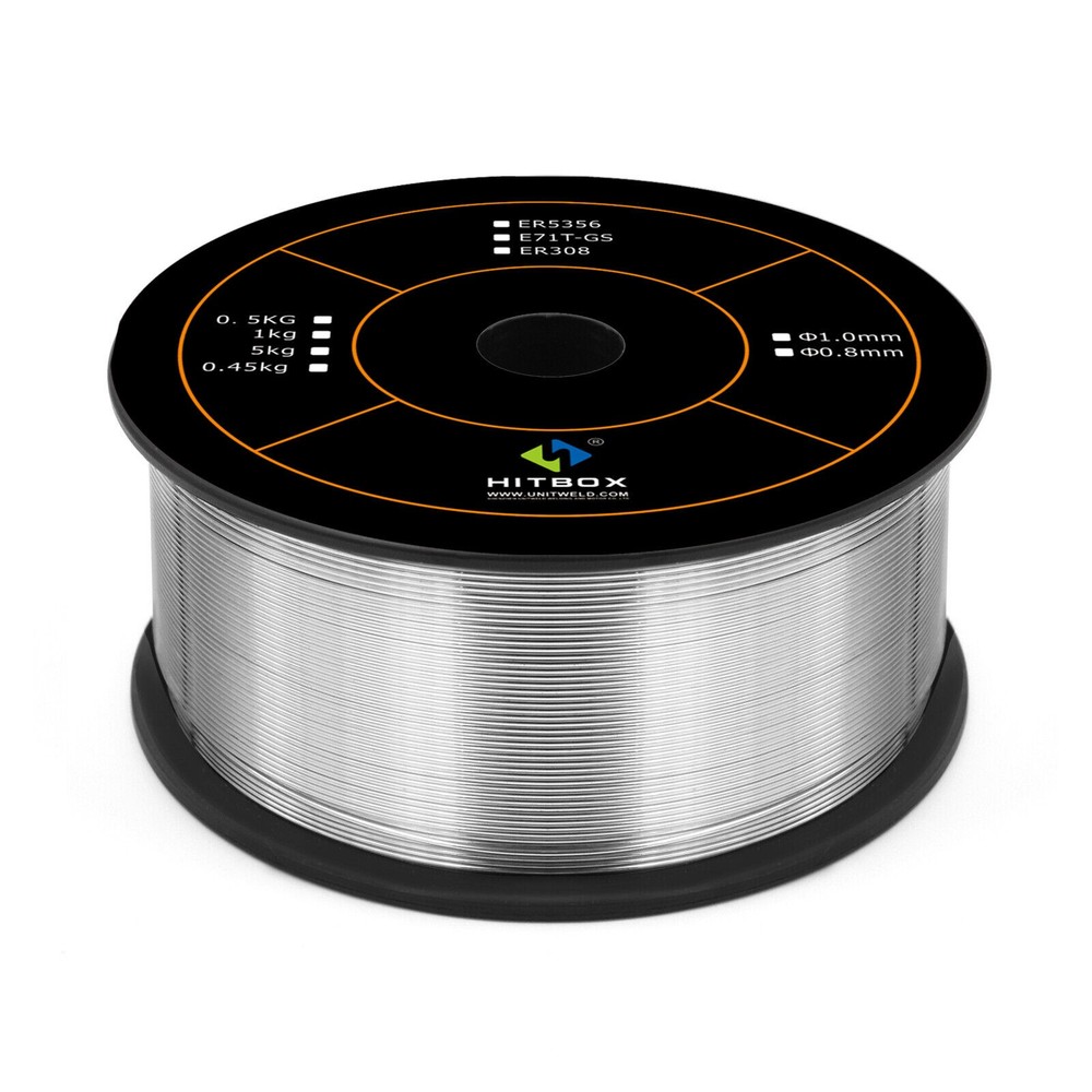 For Gas MIG Welder HITBOX 0.5KG/1.1lb Aluminum Welding Wire ER5356 0.04 inch/1mm