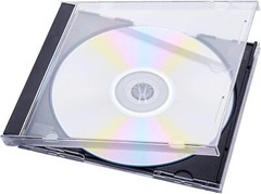 Maxtek CD Jewel Cases Black 50 Pack Standard Size for CD DVD Blu Ray Discs