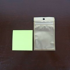Versatile Plain Style Foil Zipper Bags Gold With Hanging Hole Multipurpose
