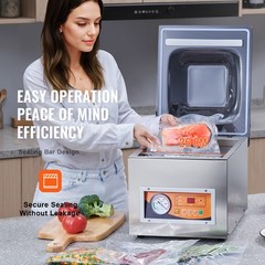 Chamber Vacuum Sealer Commercial Vacuum Sealing Bag Packing Machine 260W