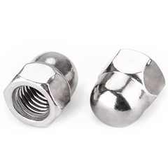 Corrosion-Resistant Acorn Nuts – 50Pc Pack of 6-32 Stainless Steel Fasteners