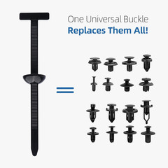 100 Pcs Nylon Universal Cable Tie Buckle for Car – Self-Locking and Easy Install