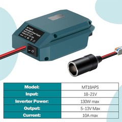 DC 18V- 12V For Makita 18V Battery Step Down Converter Cigarette Lighter Adapter