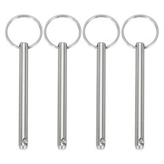 4Pack 1/4″x2.24″ Quick Release Pins Carbon Steel Silver