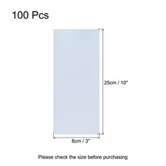 100Pack 10×3 Inch Shrink Wrap Bags Blue Clear PVC Heat Shrink Wrap