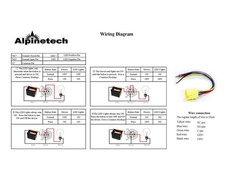 Alpinetech 19mm Momentary Pushbutton Switch with LED Colored Rings or Symbols