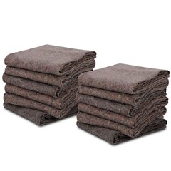 Moving Blankets 54″ x 72″ Pro Economy 12 Pack Grey Shipping Furniture Pads
