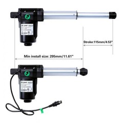 Adjustable Bed Richmat HJA58 Head Motor Stroke 115mm Minimum install size 295mm