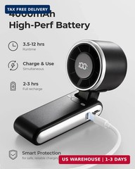 Portable Handheld Turbo Fan – 5 Gear High Speed 4000mAh Rechargeable Mini Person