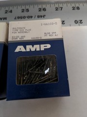 AMP 1-66103-5, PIN ASSEMBLY 24-20 AWG, 2 BOXES OF 100
