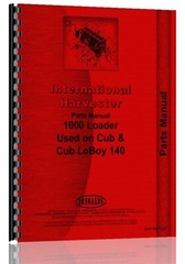 IH International 1000 Loader Parts Manual Catalog Attachment