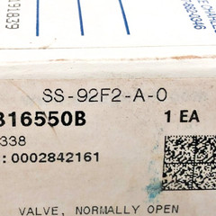 New Swagelok SS-92F2-A-O Angle-Pattern Toggle Valve Stainless Steel 1/8″ FNPT