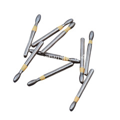 100 Pcs Dental Diamond Burs FG Egg Football 379/023XF Extra Fine Grit High Speed
