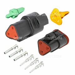 3 Pin Black Deutsch DT DT04-3P DT06-3S waterproof electrical connector kit