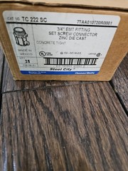 Thomas & Betts Steel City TC-222-SC 3/4″ Screw Connectors lot of 20 Thomas Betts