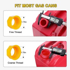 10 Yellow Flexible Pour Nozzles, Gas Can Spout Replacement