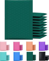SuperPackage® 200 #5 10.5 X 15 Poly Bubble Mailers Padded Envelopes-Green