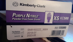 KIMBERLY CLARK PURPLE NITRILE GLOVES/XS/KC500 (1Box of 100) 55080