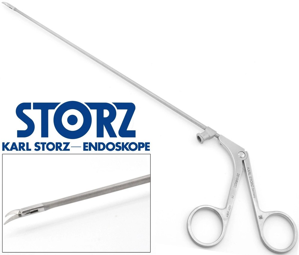KARL STORZ 28164MZC ENT Nasal Delicate Micro Fine Curved (R) 5mm Jaw Scissors 8″